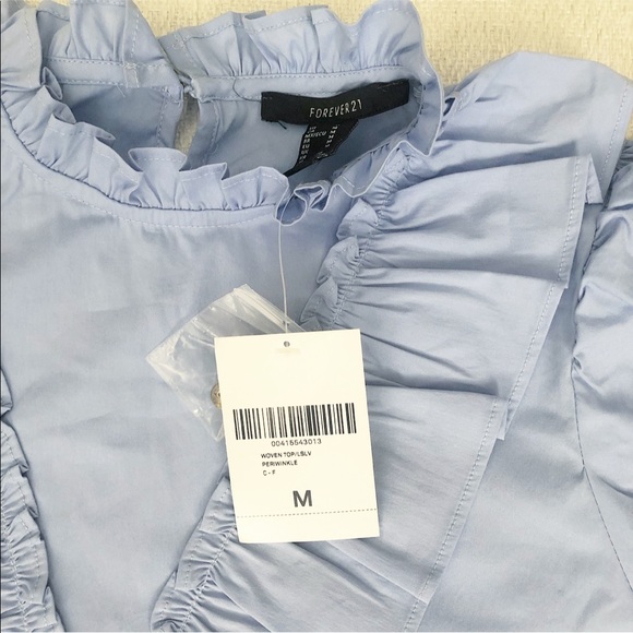 NEW Forever 21 Ruffle Flounce Top - Picture 6 of 7